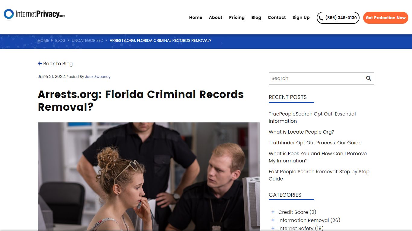 Arrests.org: Florida Criminal Records Removal? - lnternet Privacy
